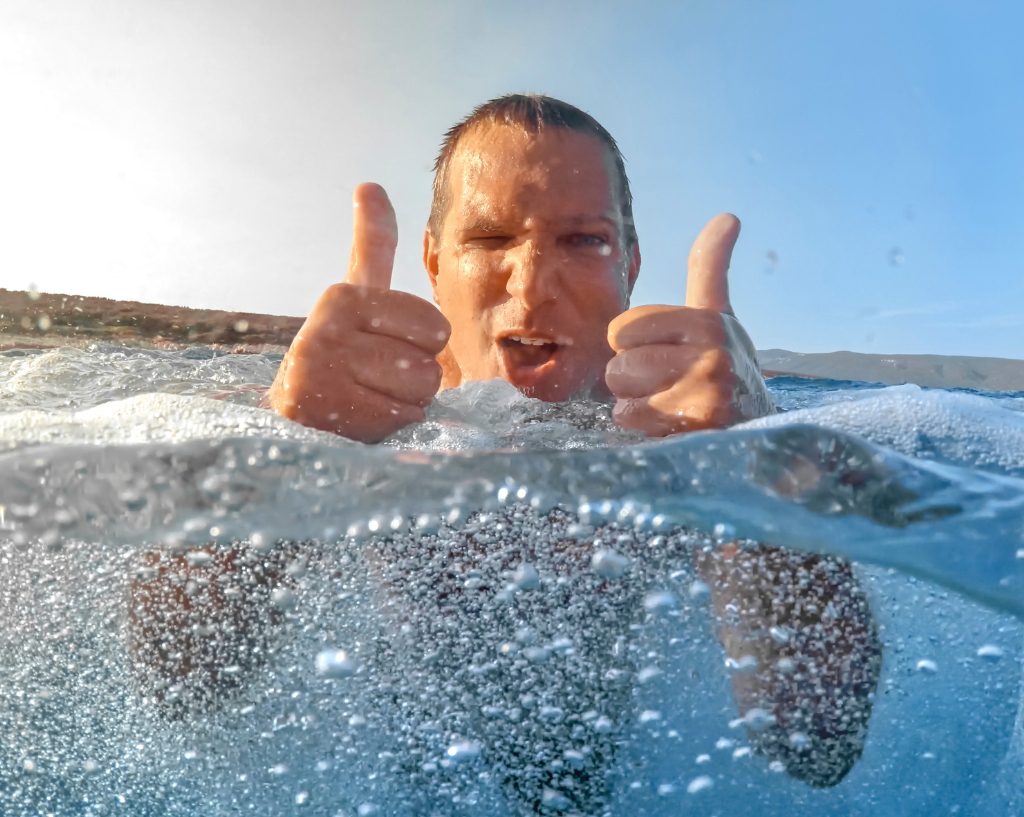 Man swimming