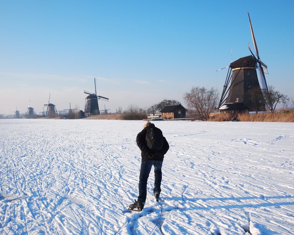 Ice skating in the Netherlands