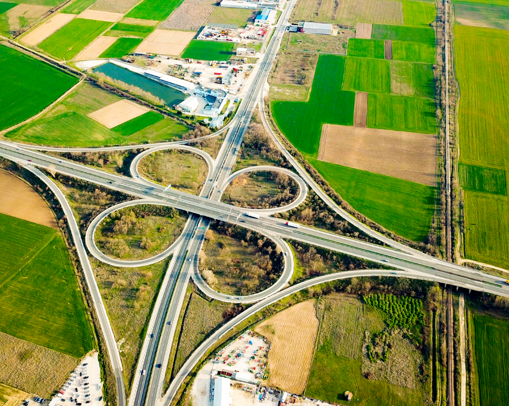 Dutch highways from above