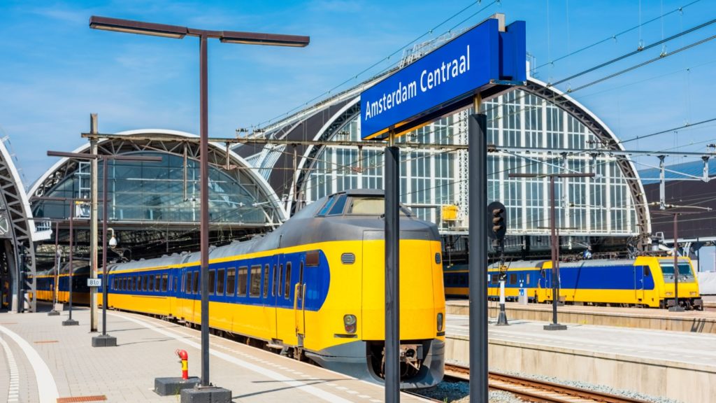 Train station in Amsterdam